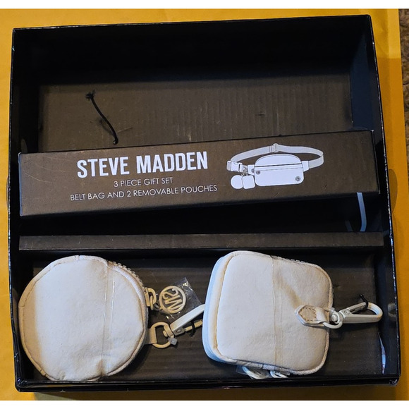 Steve Madden Two Removable Pouches for Belt Bag (Ivory) - Picture 1 of 3